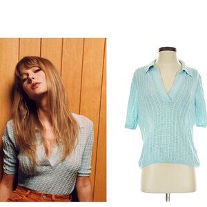 URBAN OUTFITTERS ASO TAYLOR SWIFT Midnights Grayson Knit Polo RARE